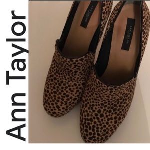 Ann Taylor Super Chic Cheetah Pumps 7 1/2- 4”1/2 heel